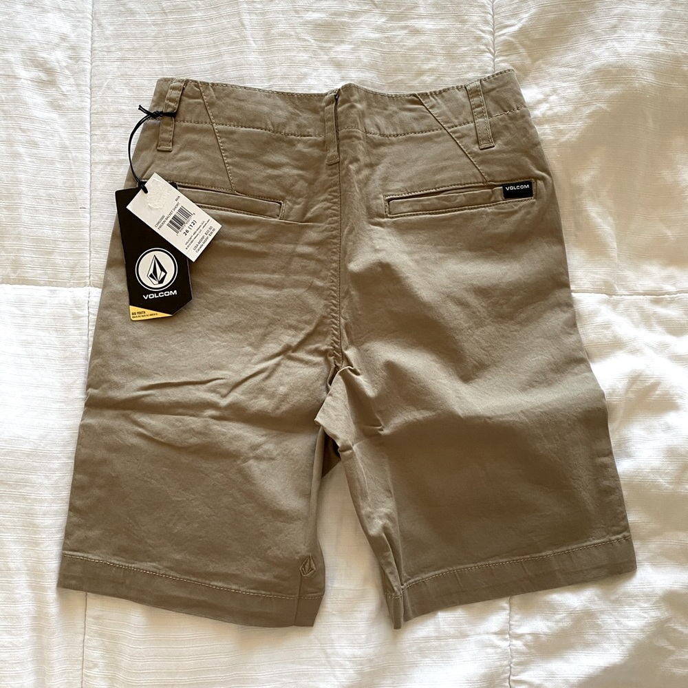 Volcom Boys Shorts Youth size 26 / 12Y Khaki